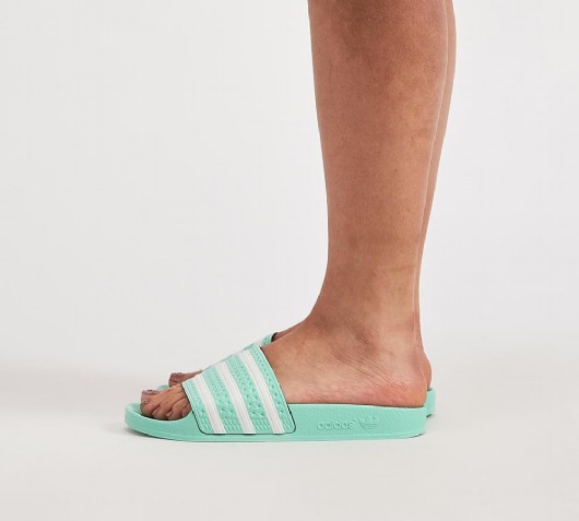 adidas adilette slides mint