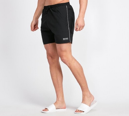 striped tie waist shorts
