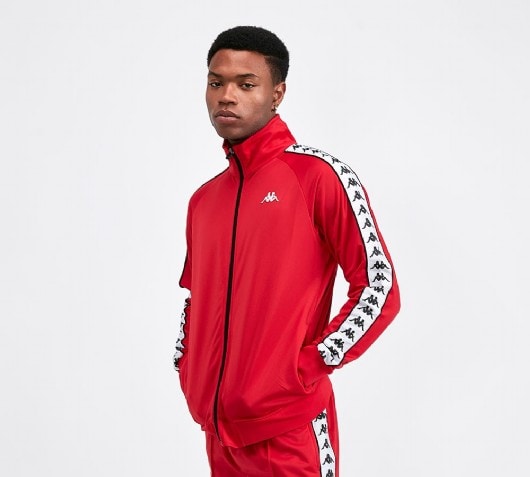 red kappa tracksuit top