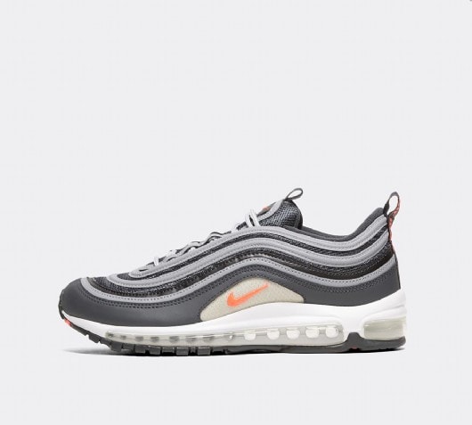 nike air max 97 grey with orange tick