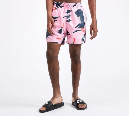 nike woven shorts pink