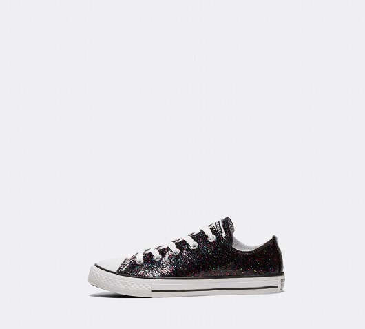 black glitter converse infant