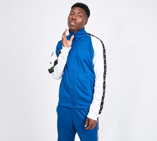 nike blue tracksuit top