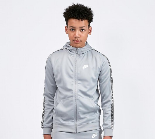 white nike tracksuit top