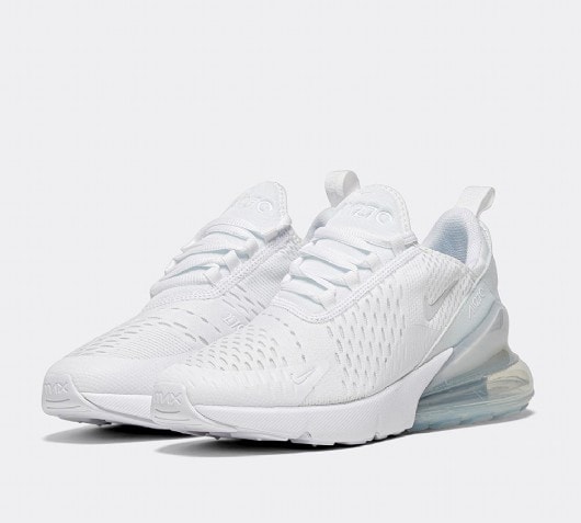 white nike 270s