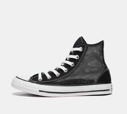 white mesh converse