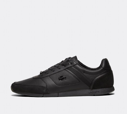 lacoste mens menerva trainers black