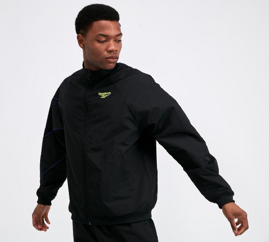 reebok half zip track top