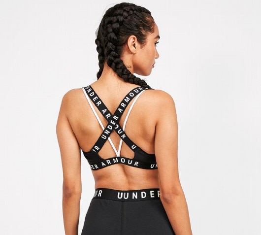 under armour wordmark strappy sportlette