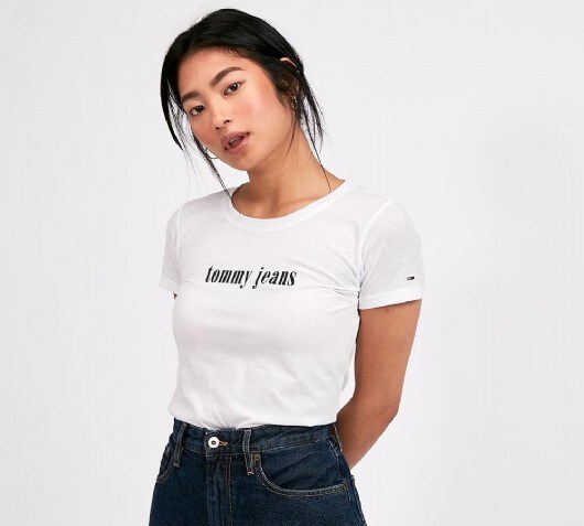 tommy jeans white t shirt women's