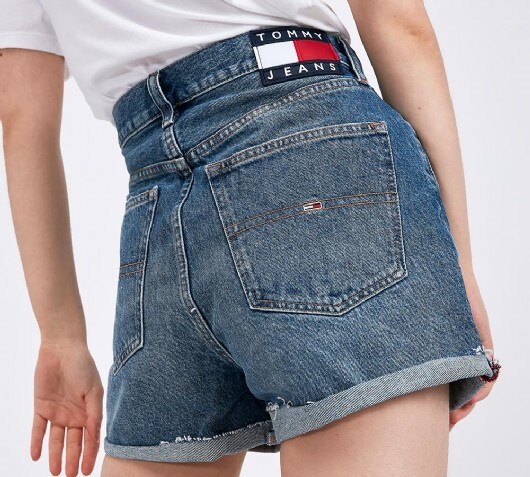 tommy denim shorts