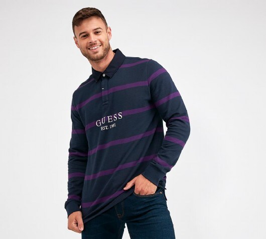 guess rugby shirt