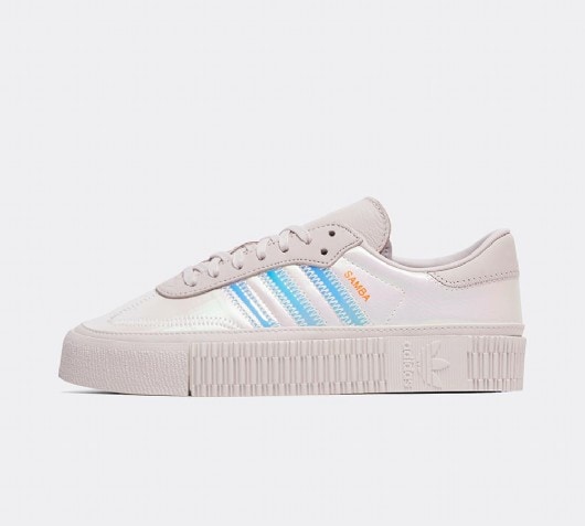 samba rose adidas silver