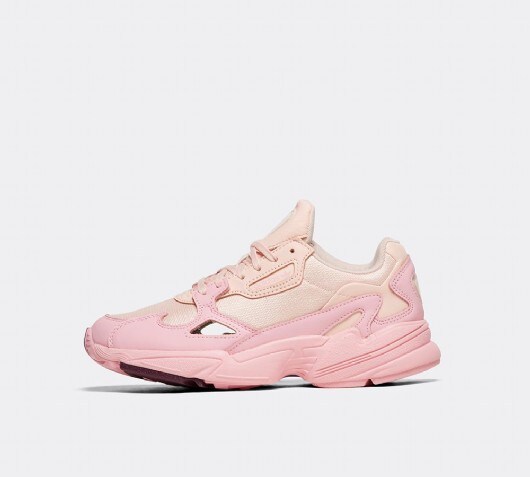 adidas originals premium pink glitter falcon sneakers