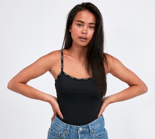 Levi's Womens Paige Bodysuit | Black / White | Footasylum