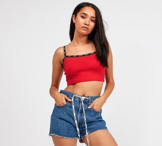 levi's crop top womens