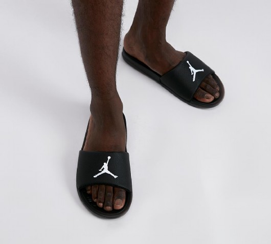 red jordan slides mens