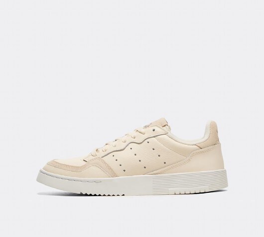 adidas white & beige supercourt trainers