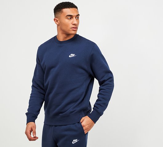 nike club navy hoodie