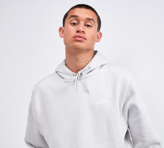 nike club hoodie vast grey