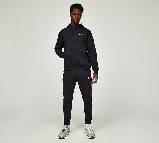 Nike Club Overhead Hoodie | Black | Footasylum