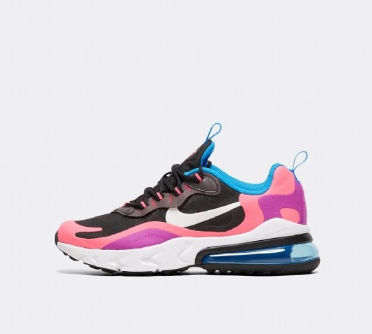 nike white & pink air max 270 knit trainers junior