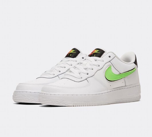 white air force black tick
