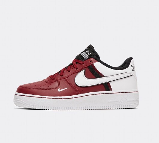 white and red air force 1 junior