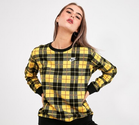 nike plaid hoodie