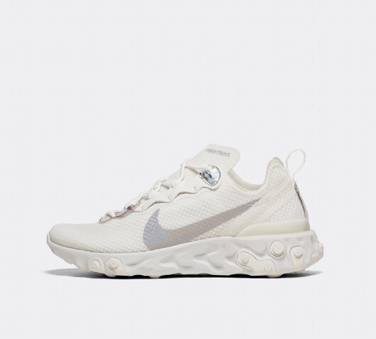 Nike Womens React Element 55 Trainer Summit White Metallic Silver Footasylum Nike Womens React Element 55 Trainer Summit White Metallic Silver Footasylum