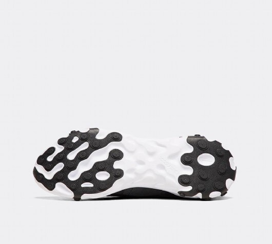 Nike Womens React Element 55 Trainer Black White Footasylum