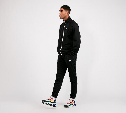 nike poly tracksuit black