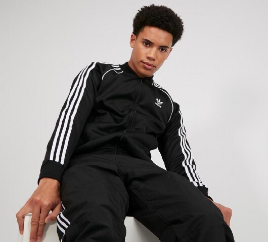 adidas originals superstar track top black