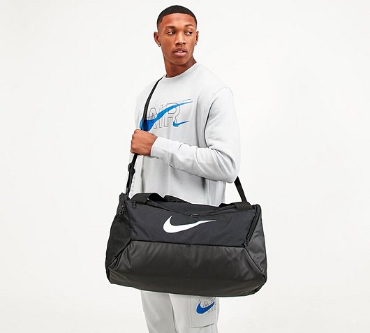 Limpiar el piso pronto inundar Nike Brasilia Duffle Bag | Black / White | Footasylum