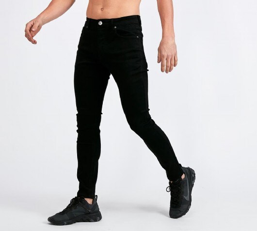 spray on jeans black