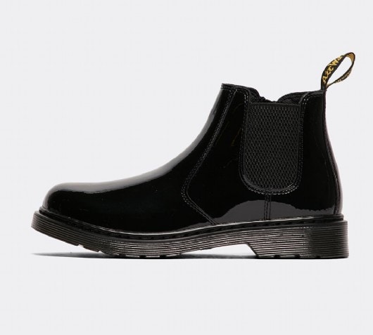 dr martens patent chelsea boots