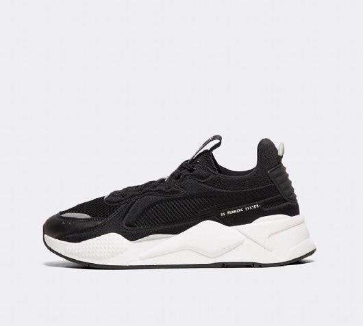 black and white puma trainers