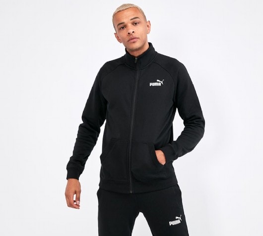 puma clean fleece tracksuit mens