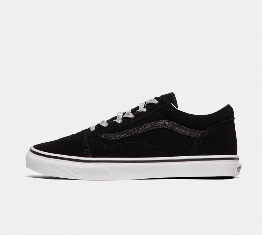 vans black & white old skool junior trainers