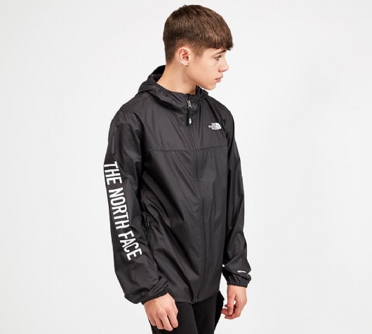 black north face windbreaker