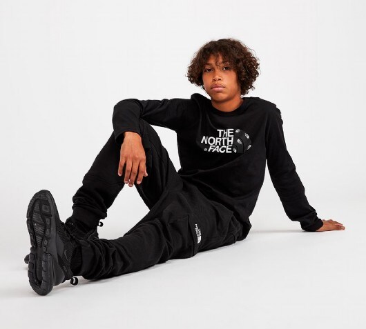 north face long sleeve t shirt junior