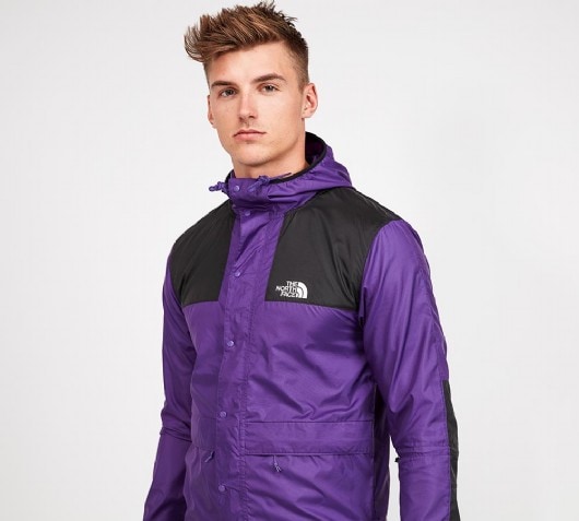north face coat purple