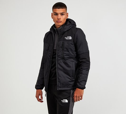 the north face himalayan light synthetic hooded jacket in black