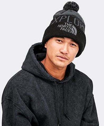 north face bobble hat