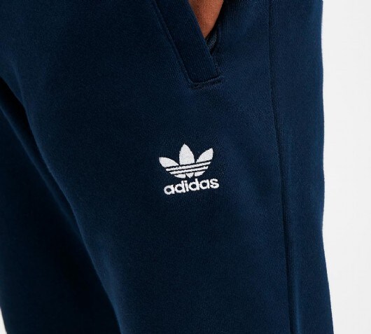 adidas originals essential trefoil cuffed fleece pants