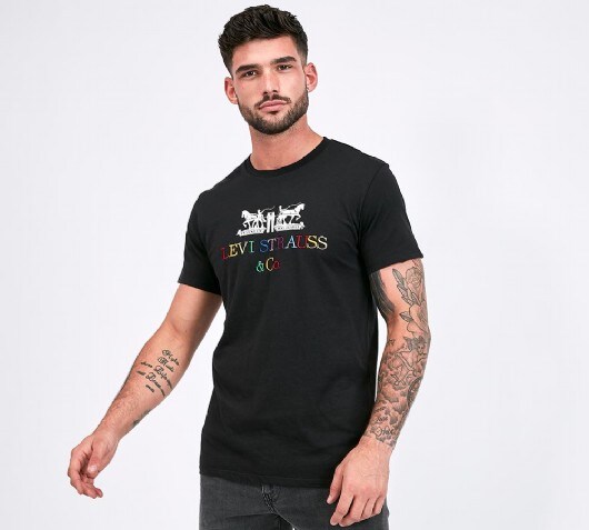 levi's 2 horse t shirt