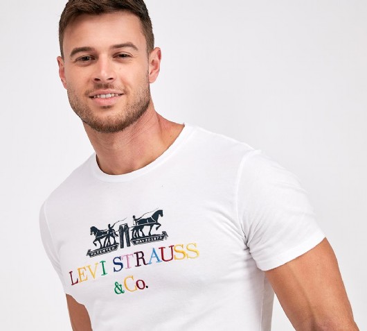 levi's 2 horse t shirt