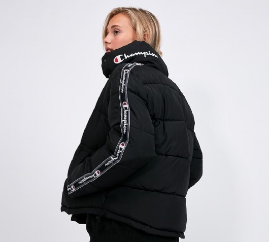 women's champion hooded puffer jacket