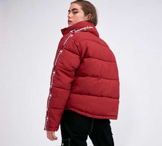 Champion Womens Rochester Tape Puffer Womens Rochester Tape Puffer Jacket