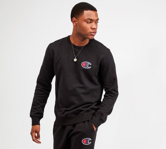 Champion C Logo Sweatshirt | Black | Footasylum